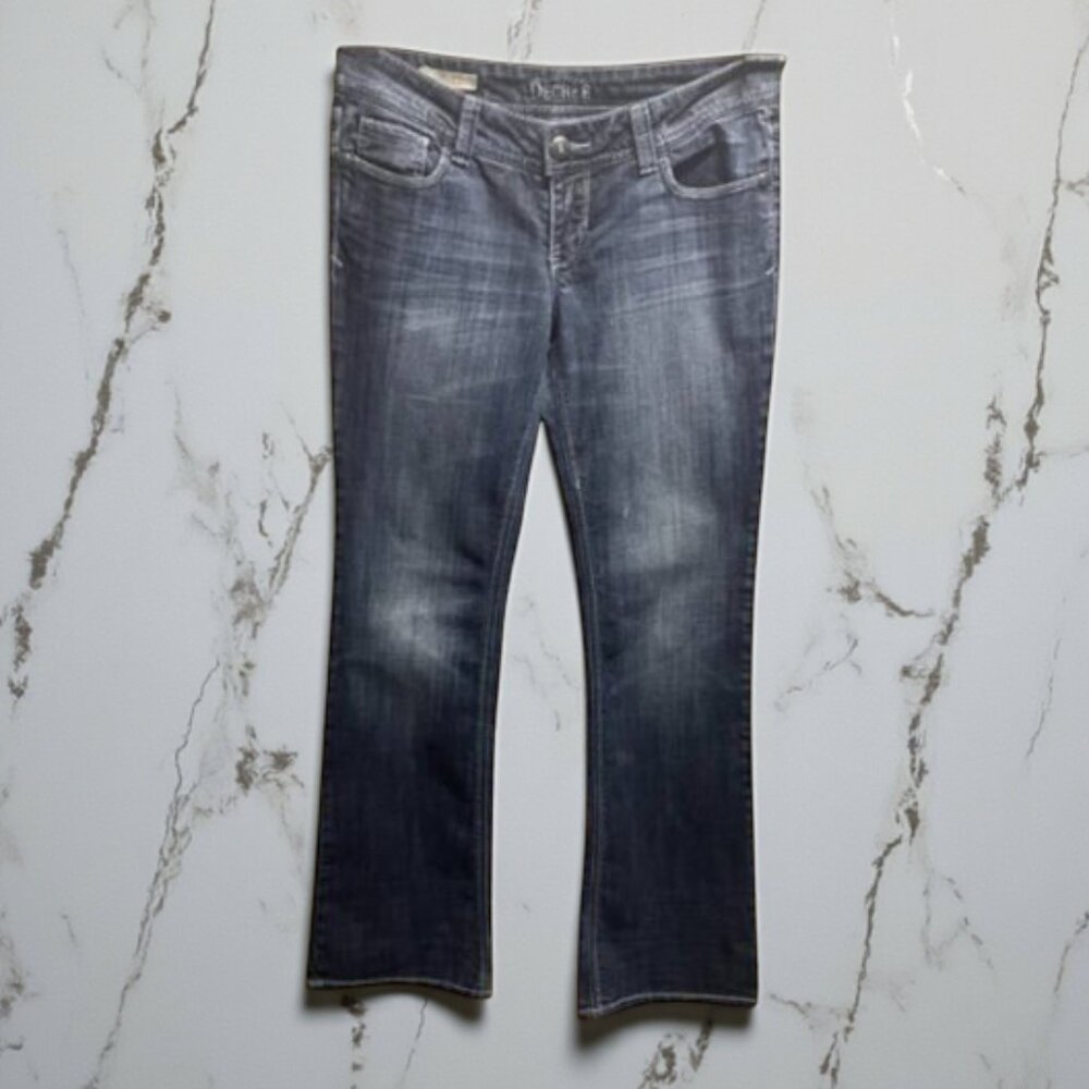 Decree Boot Cut Embellished Pockets Stretch Jeans
